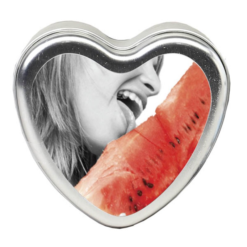 Edible Heart Massage Candle - Watermelon - 113g